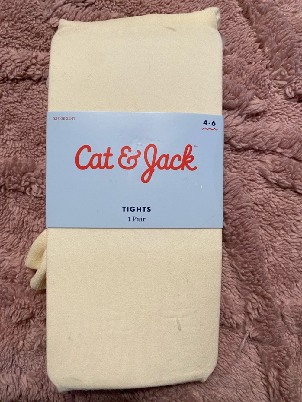 Cat & Jack Cream Kids Tights - 1 Pair